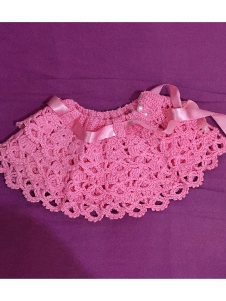 saia de crochê para bebê