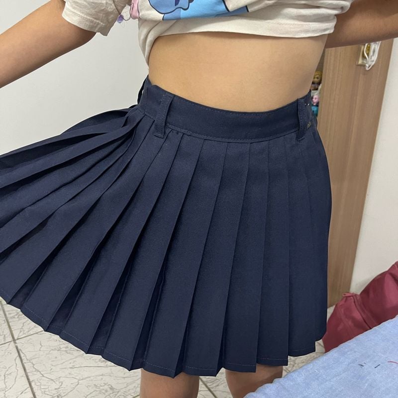 Saia De Prega Infantil Escolar Saia Colegial Saia De Prega