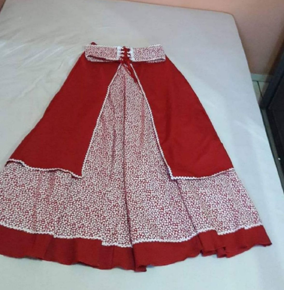 saia de prenda floral