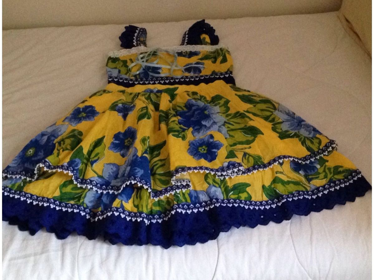 roupa de quadrilha infantil saia e blusa