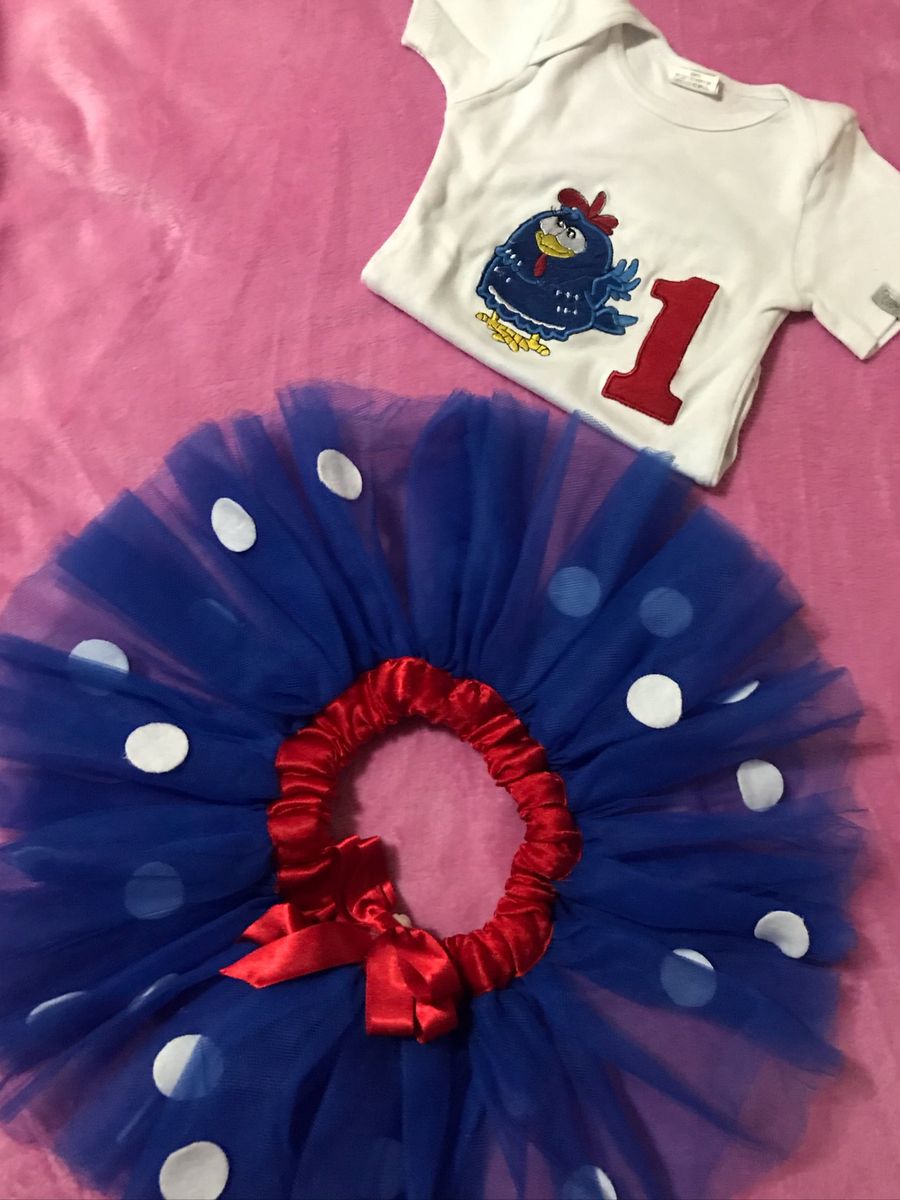 saia de tule para 1 ano