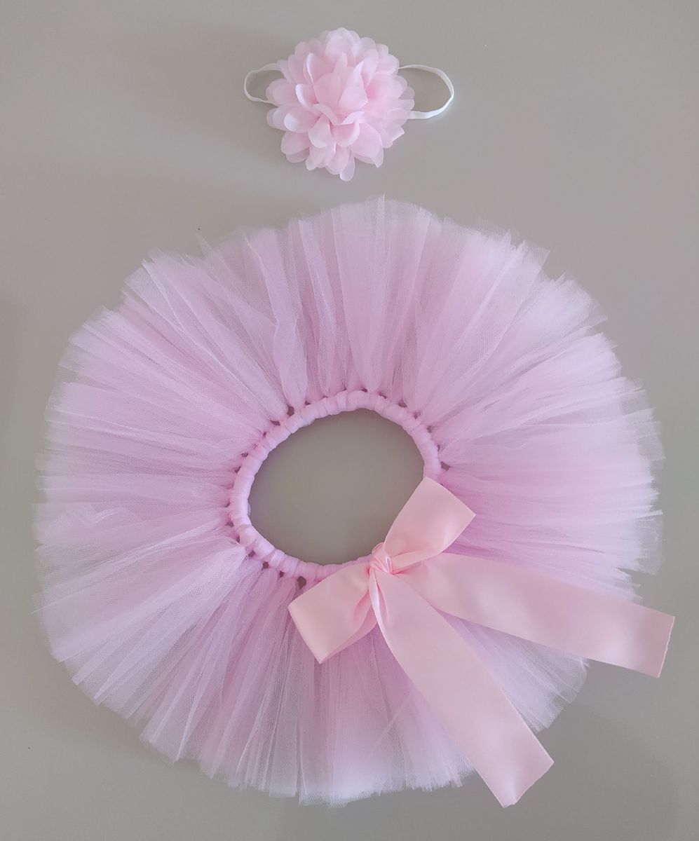 saia tule para bebe