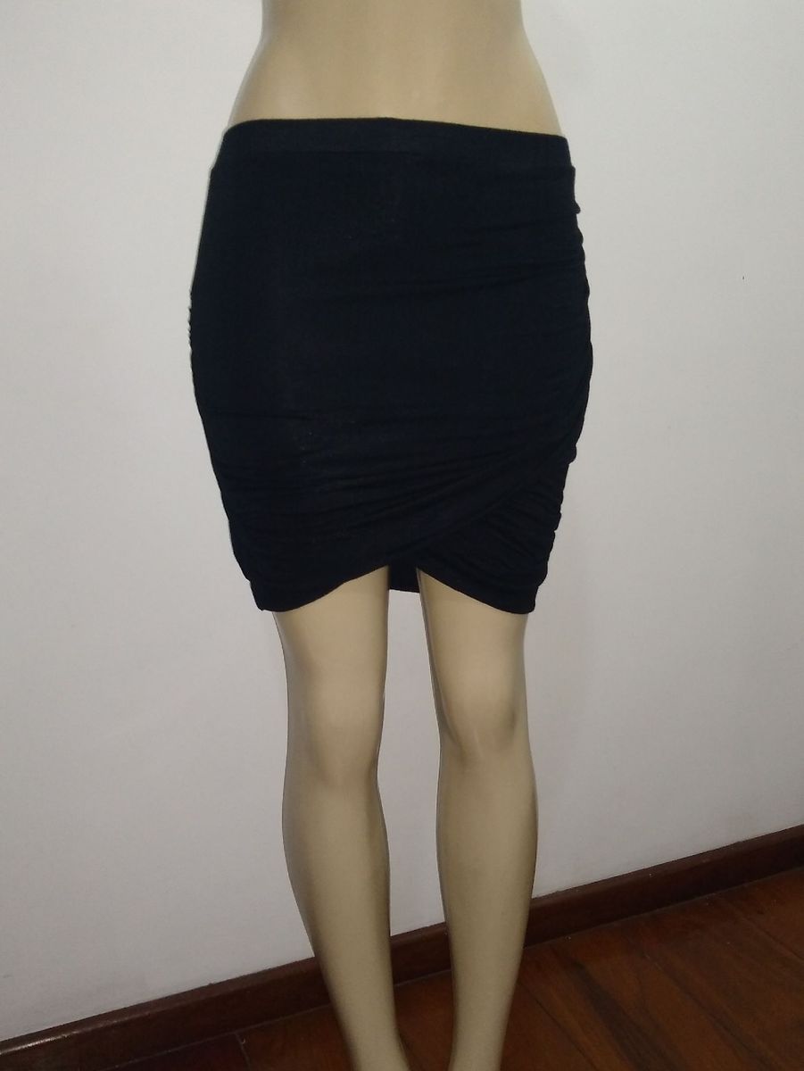 saia de cotton preta