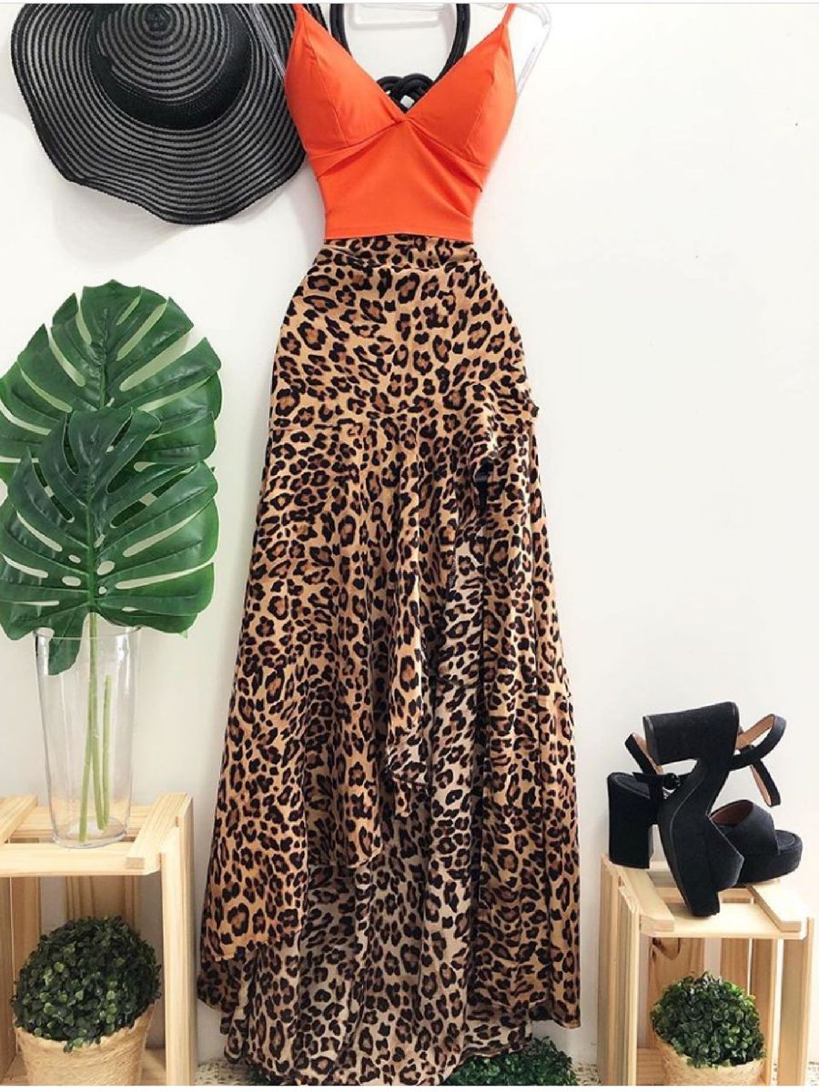 saia pareo animal print