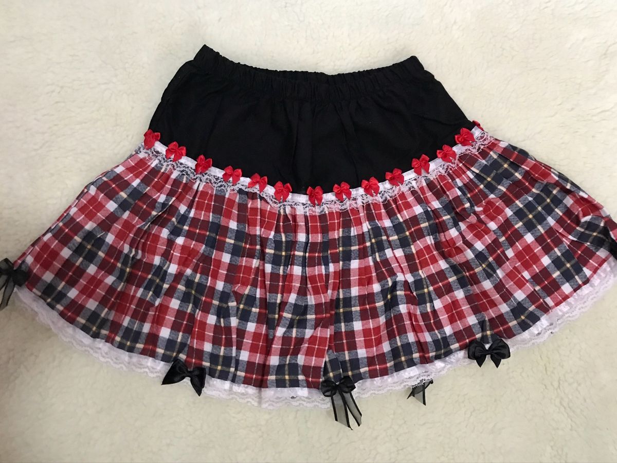 saia de festa junina preta