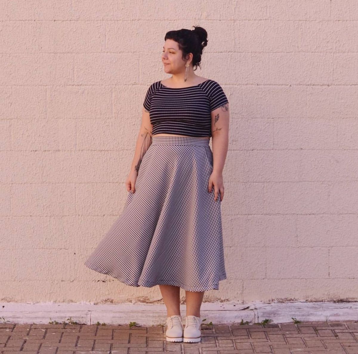 saia gode preta plus size