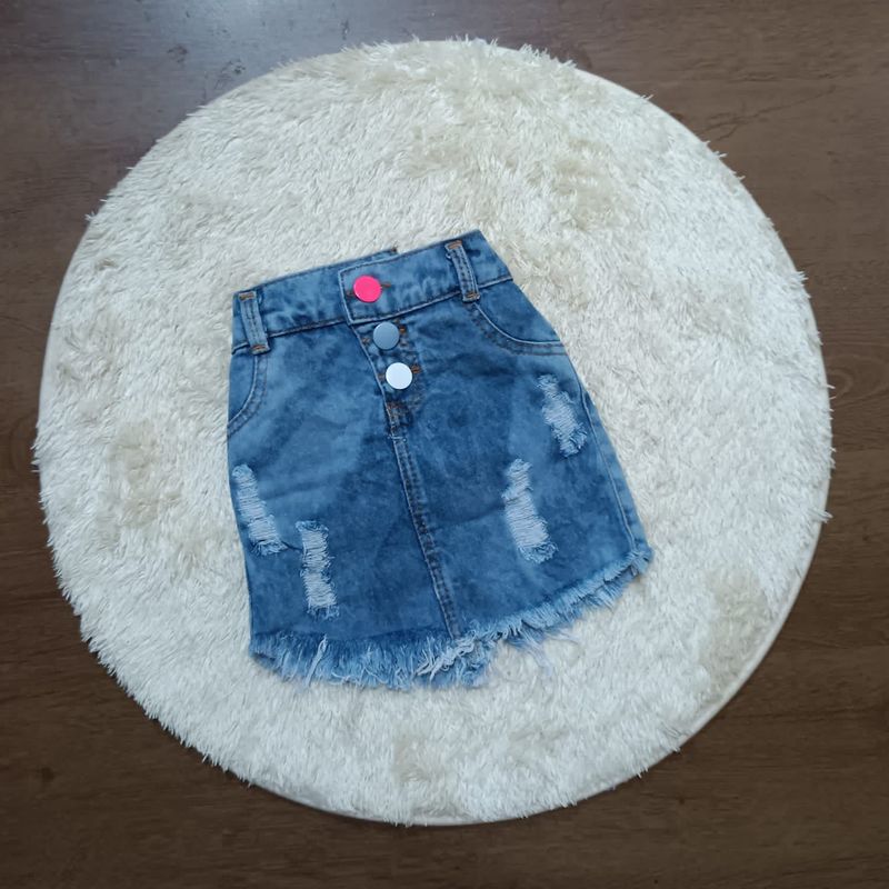 Saia jeans infantil 2 2024 anos