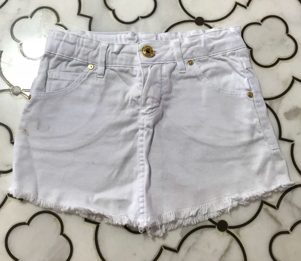 saia jeans branca infantil