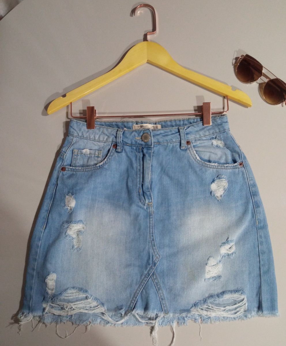 Saia jeans hot sale destroyed riachuelo