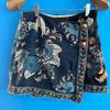 saia jeans estampa floral farm - outros farm