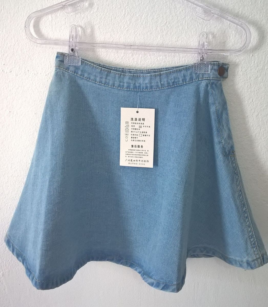 saia jeans estilo anos 90