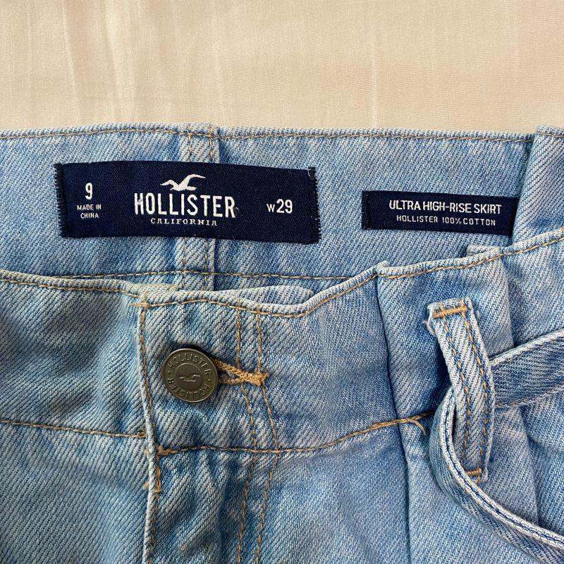 Saia Jeans Hollister Original Veste Tam 42 Br Saia Feminina