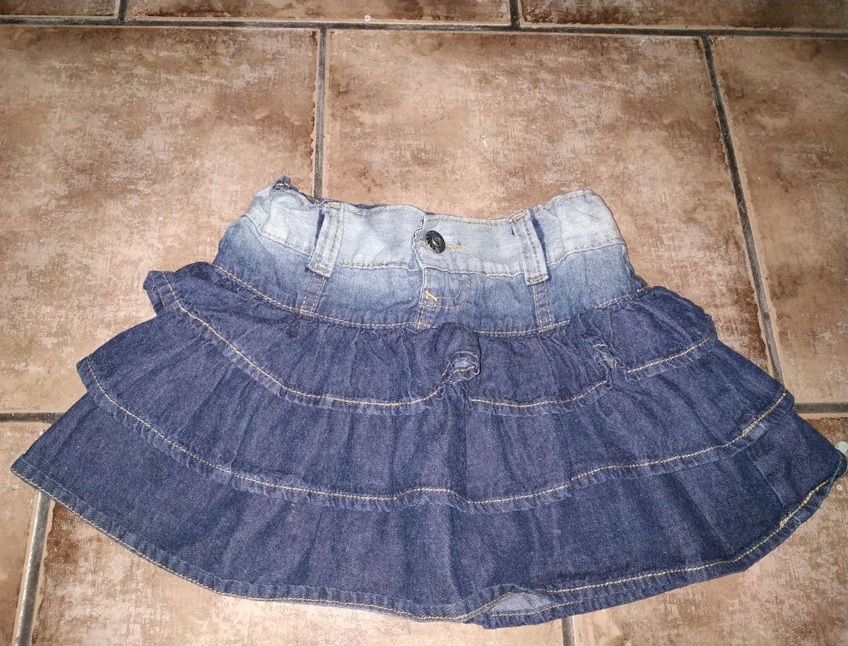 saia jeans infantil marisa