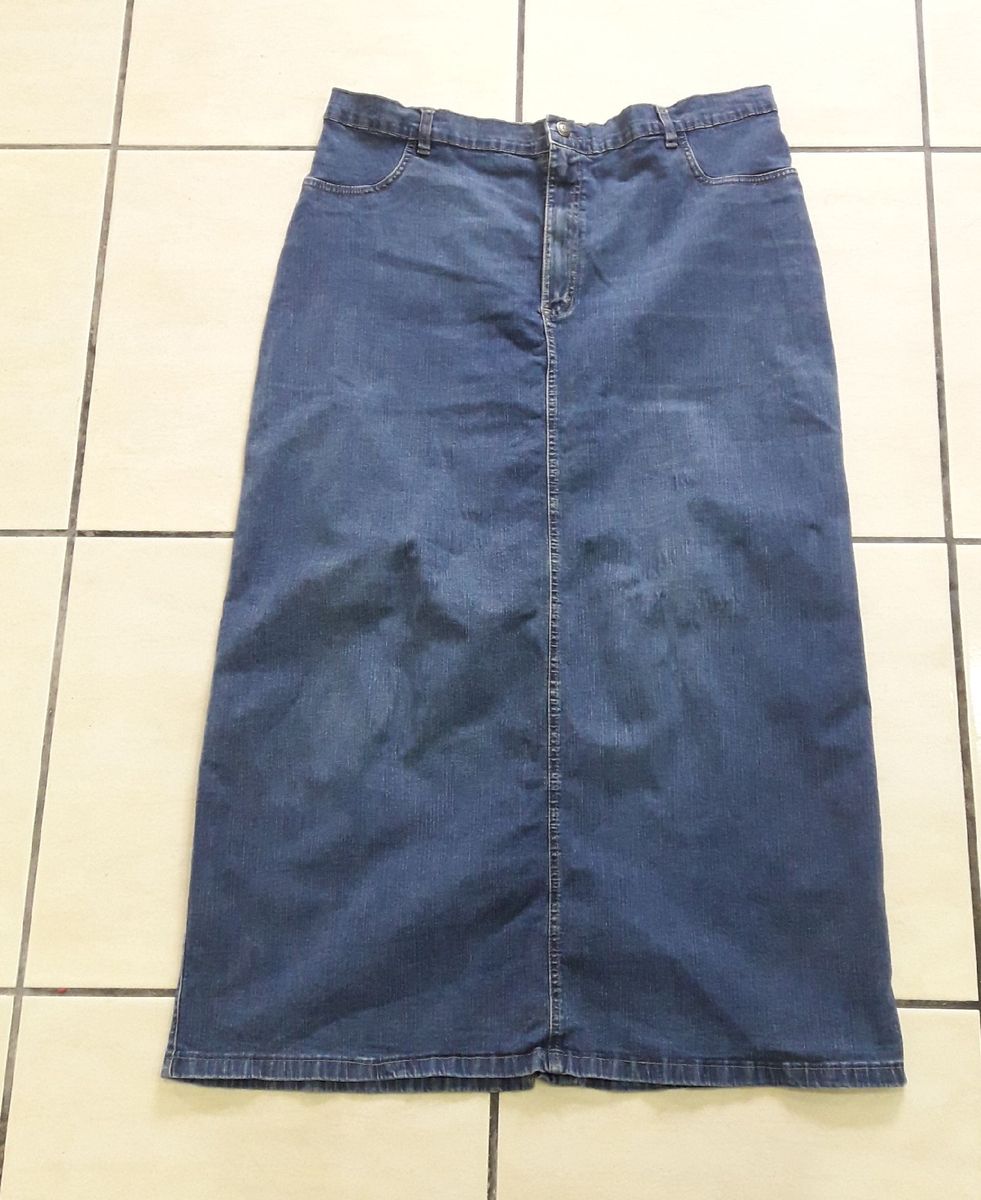 saia jeans longa 56 (be) - saias maga-marry