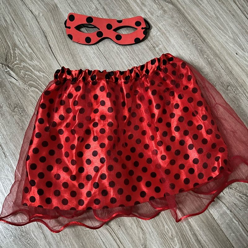 Saia de tule da 2024 ladybug