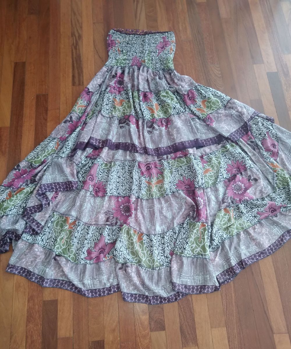 saia de croche curta na frente e longa atras