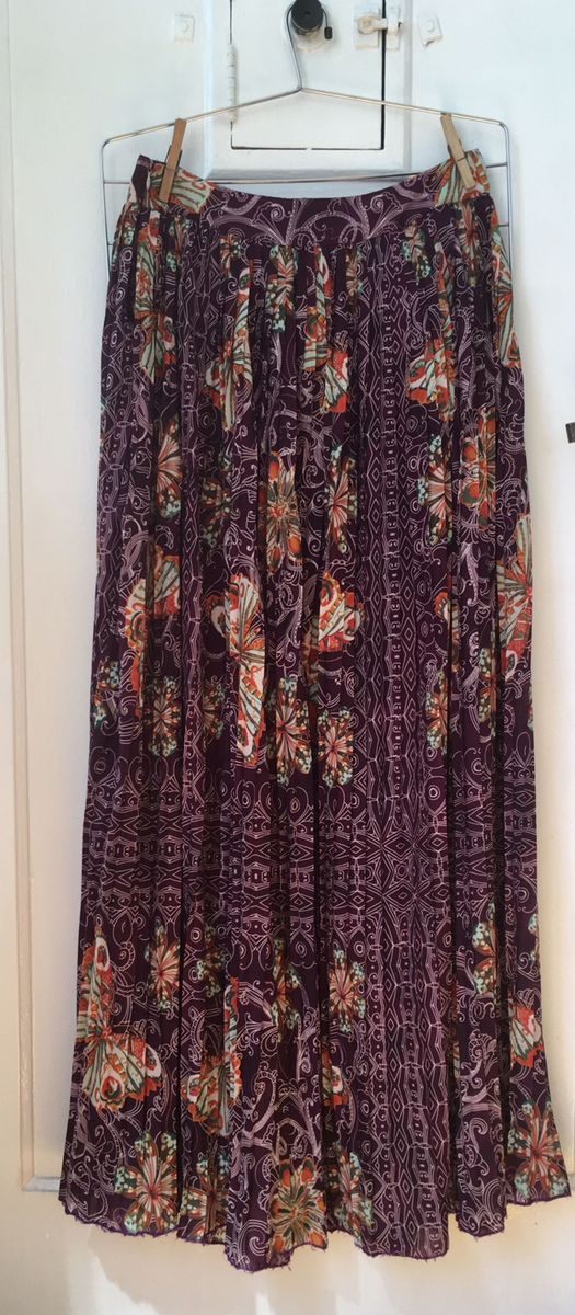 saia longa plissada riachuelo