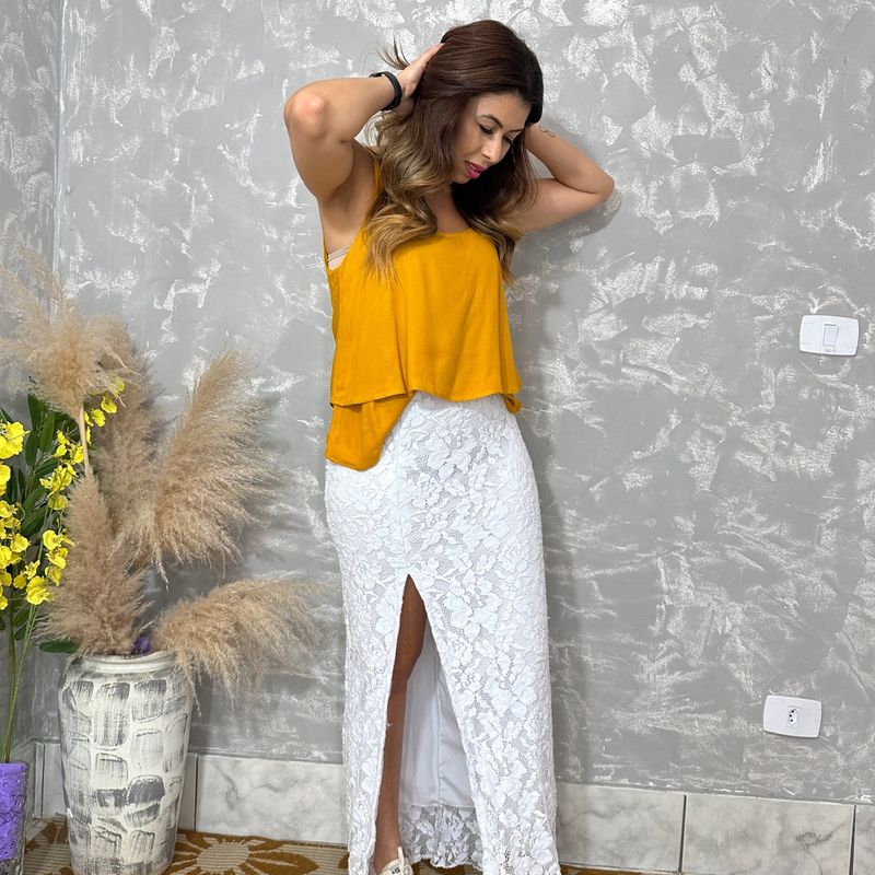 Longa Branca Saia Longa De Renda Como Usar Saia Longa Renda Branca