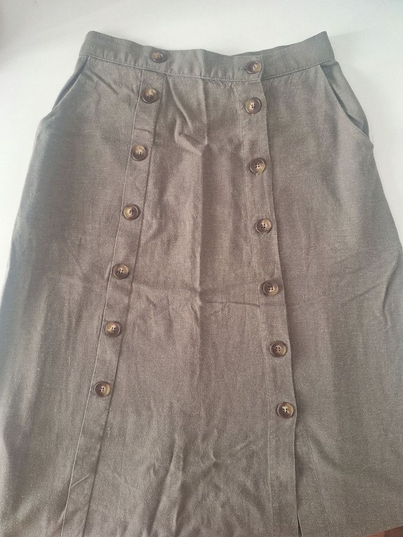 saia mid linho sommer - midi sommer