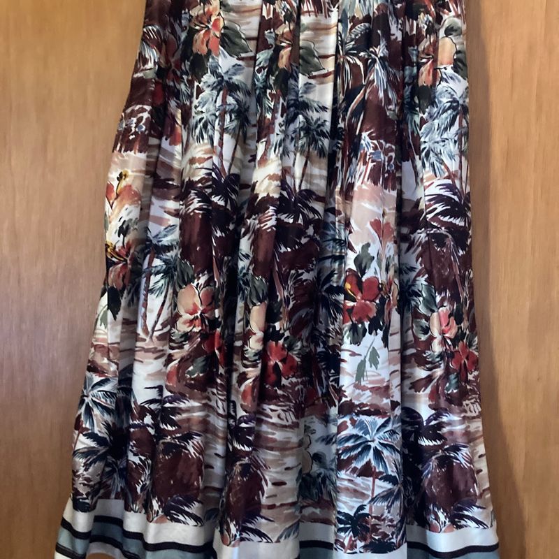 Saia midi floral sales zara