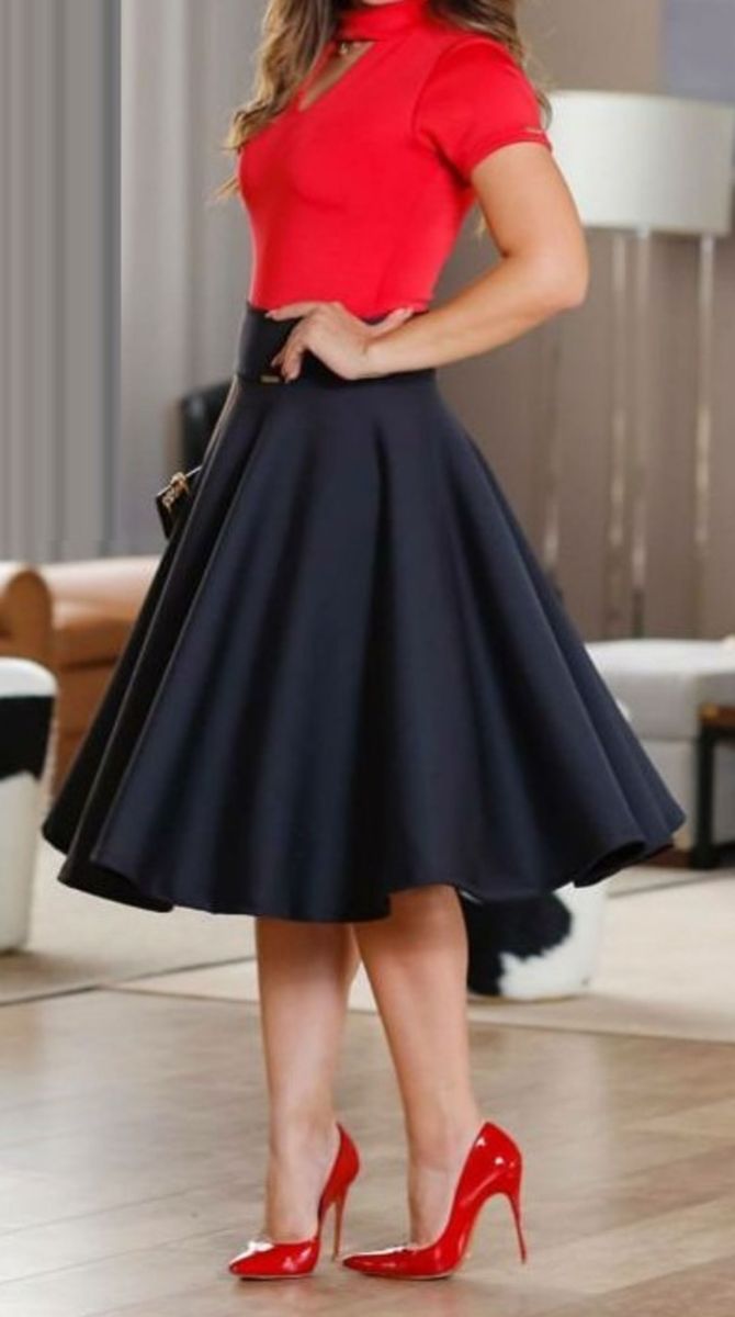 saia preta gode midi