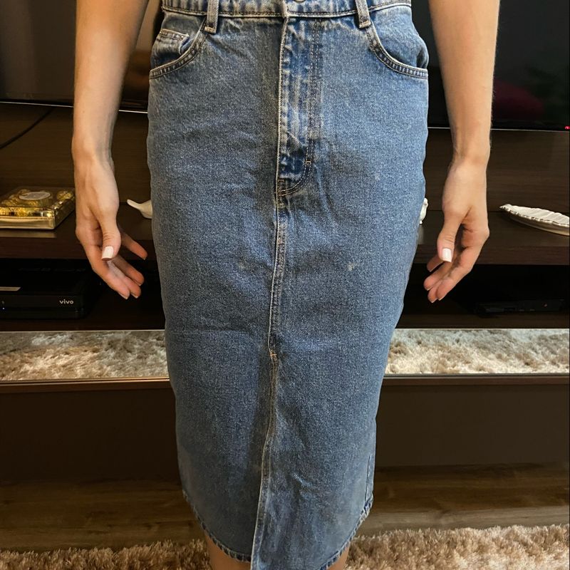 Saia Jeans Zara - Comprar em Use Sôffi