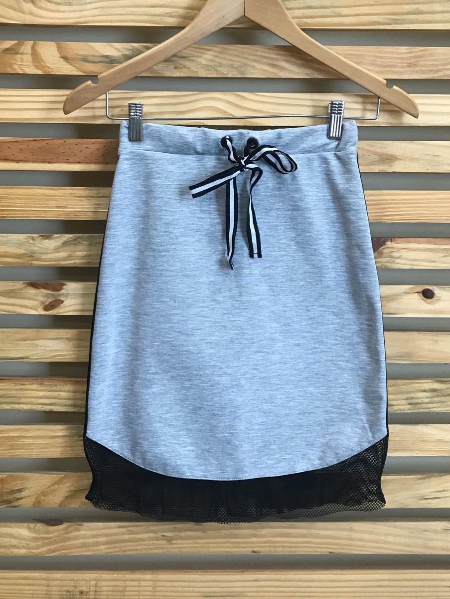 saia de moletom midi