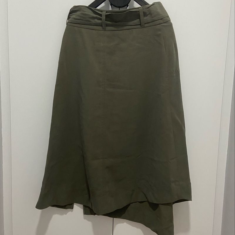 Saia midi hot sale verde renner