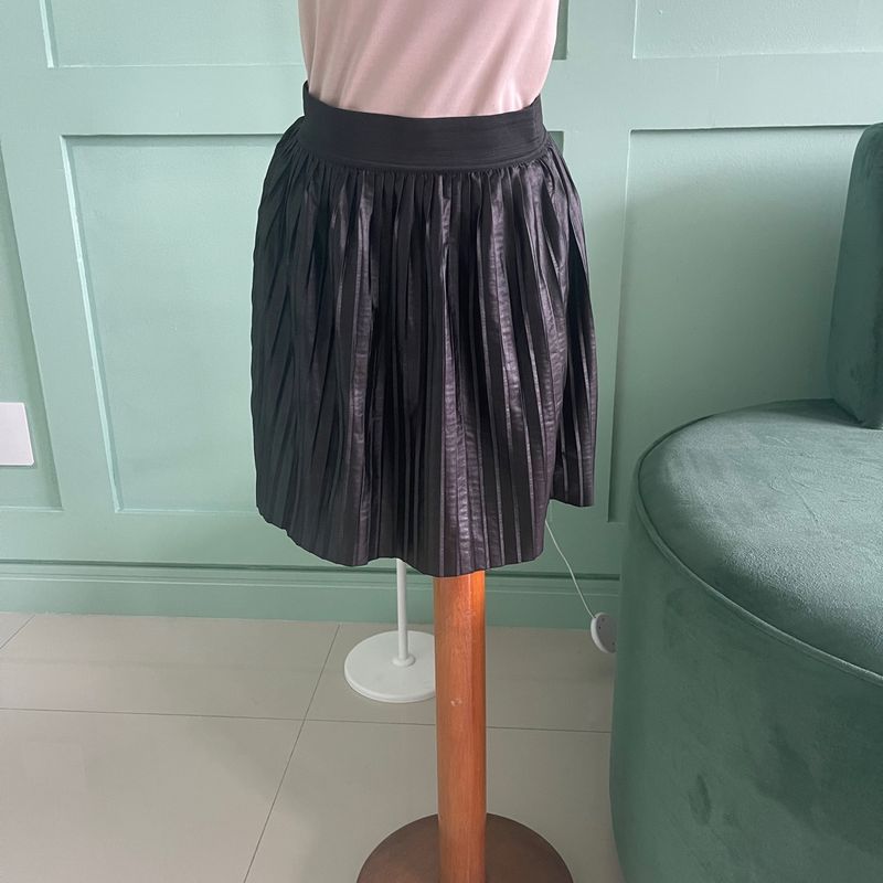 Saia Plissada Zara Saia Feminina Zara Nunca Usado 91601899 enjoei