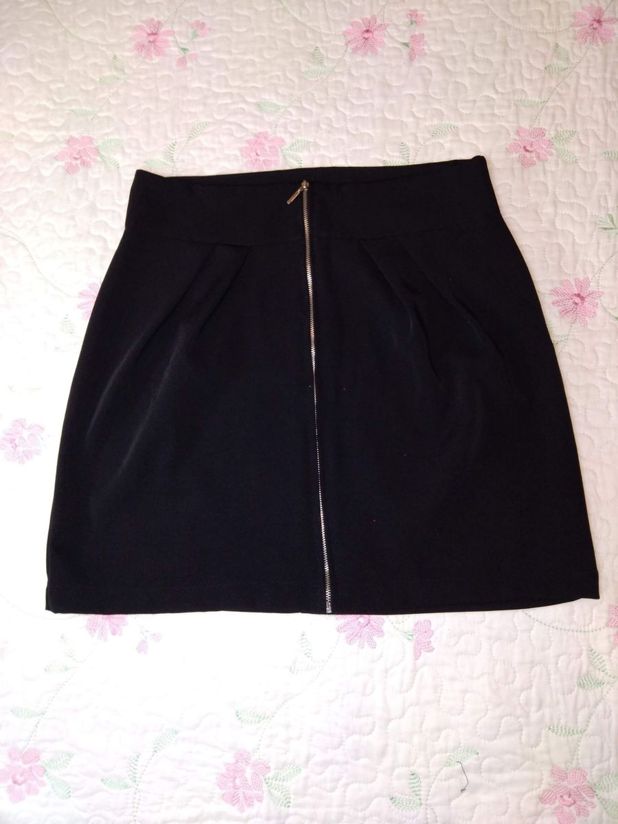 saia de ziper na frente