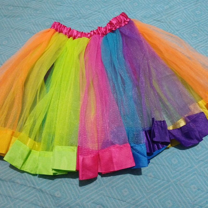 Saia cheap tule colorida