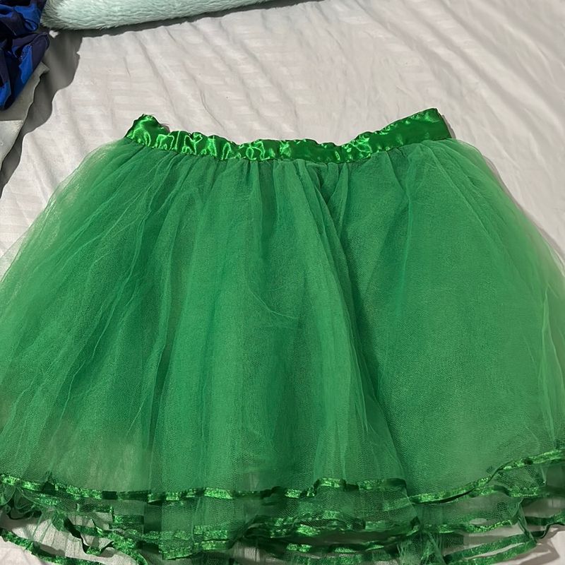 Saia tule hot sale verde