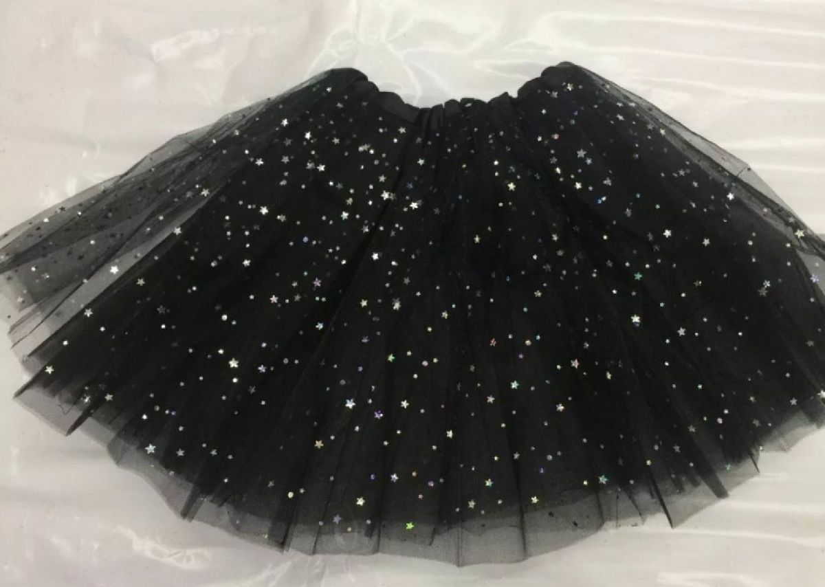saia de tutu preta