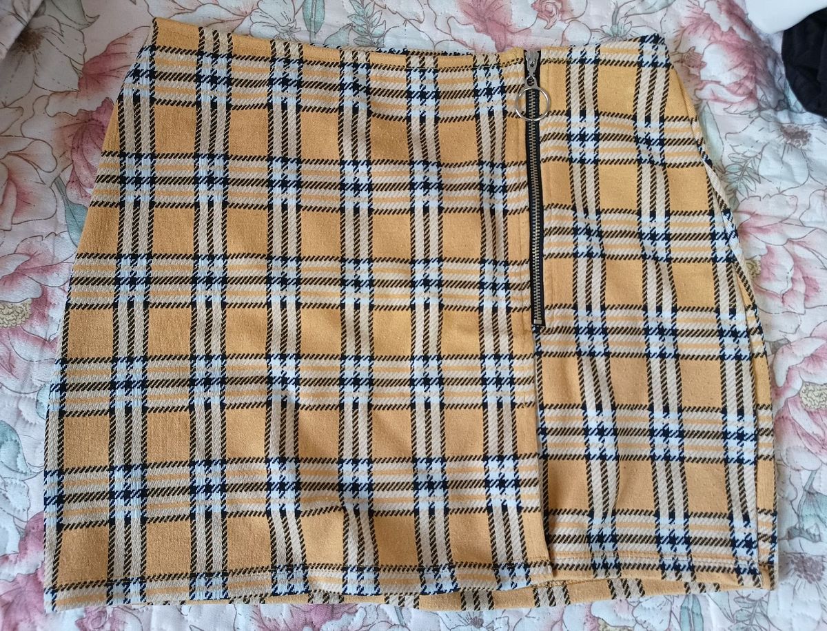 Saia Xadrez Blue Steel Saia Feminina Blue Steel Usado 78988442 enjoei