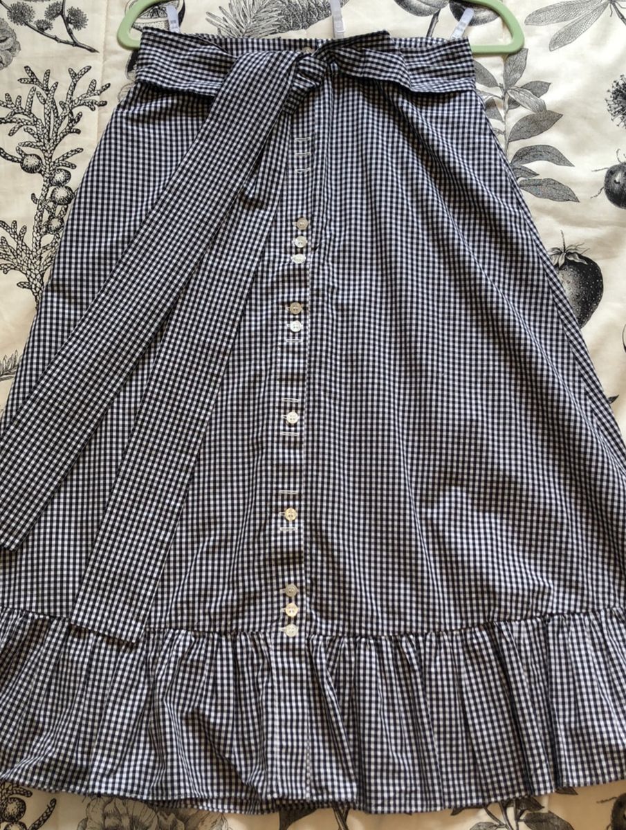 saia midi xadrez vichy