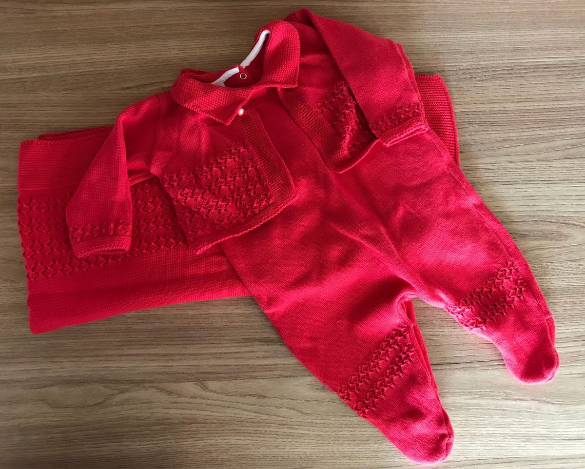 Saida De Maternidade Vermelha Completa Roupa Infantil Para Bebe Alo Bebe Usado Enjoei