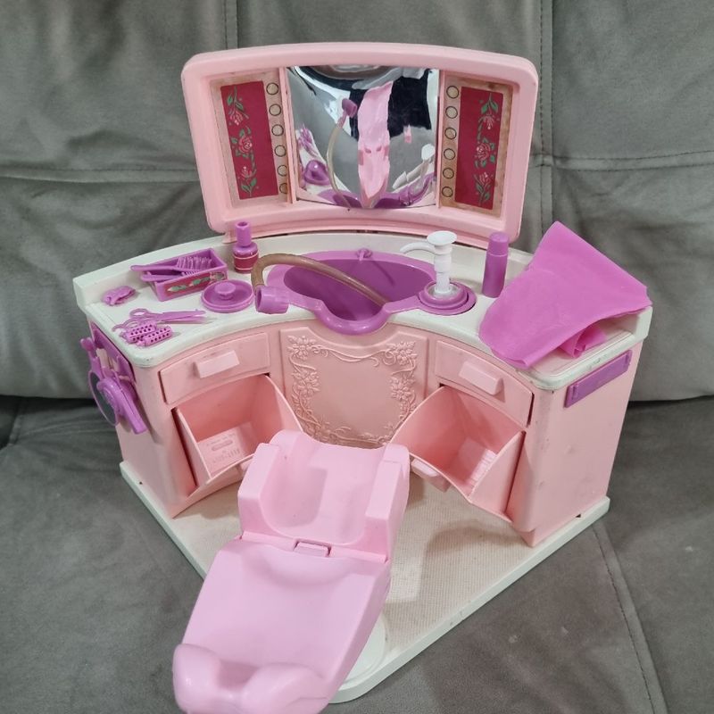 Mattel - Antigo e colecionável Salão de Beleza da BARBIE da Estrela - Anos  80 