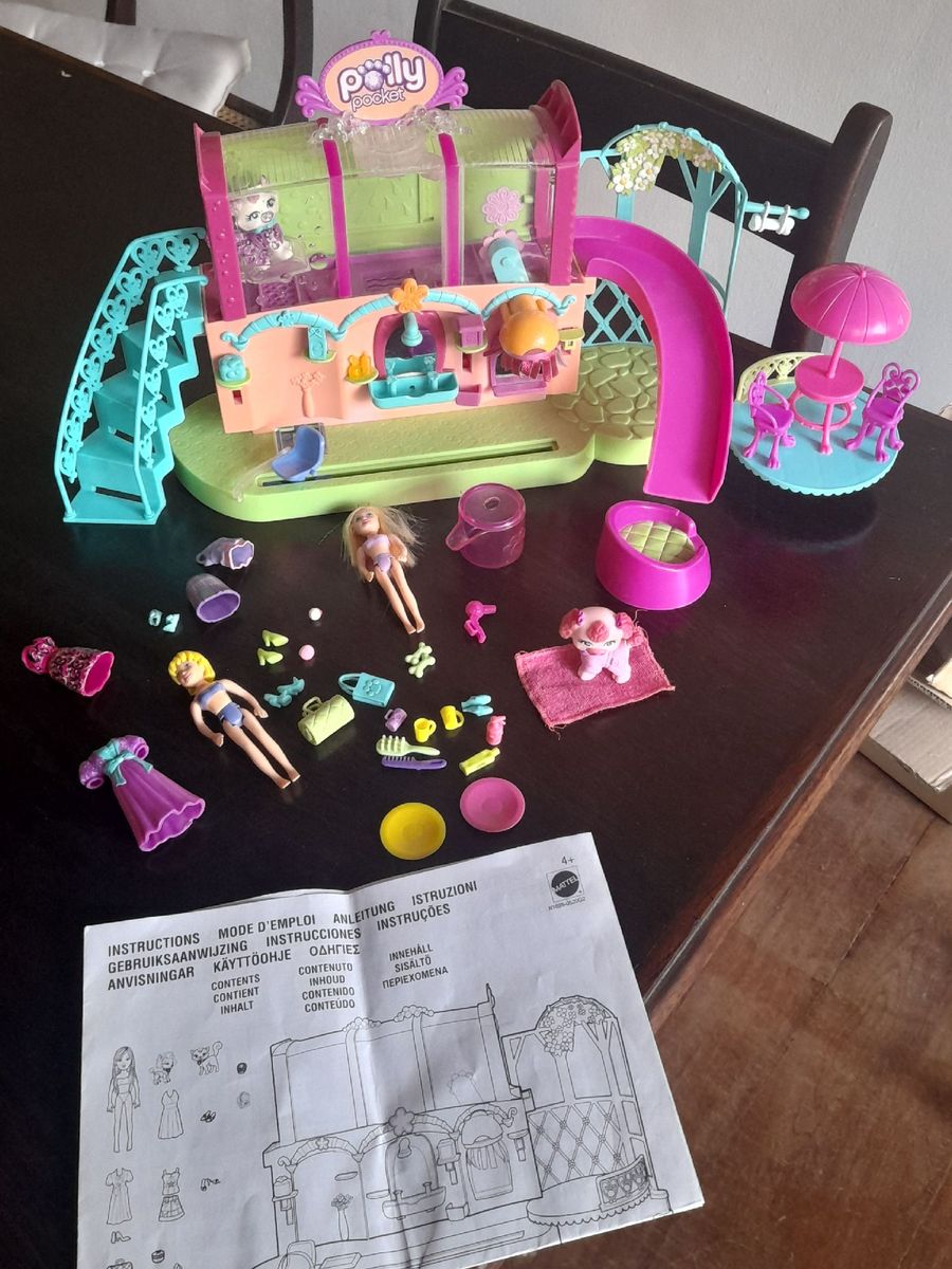 Spa/salão De Beleza E Pet Shop Da Polly Pocket C/ Acessórios