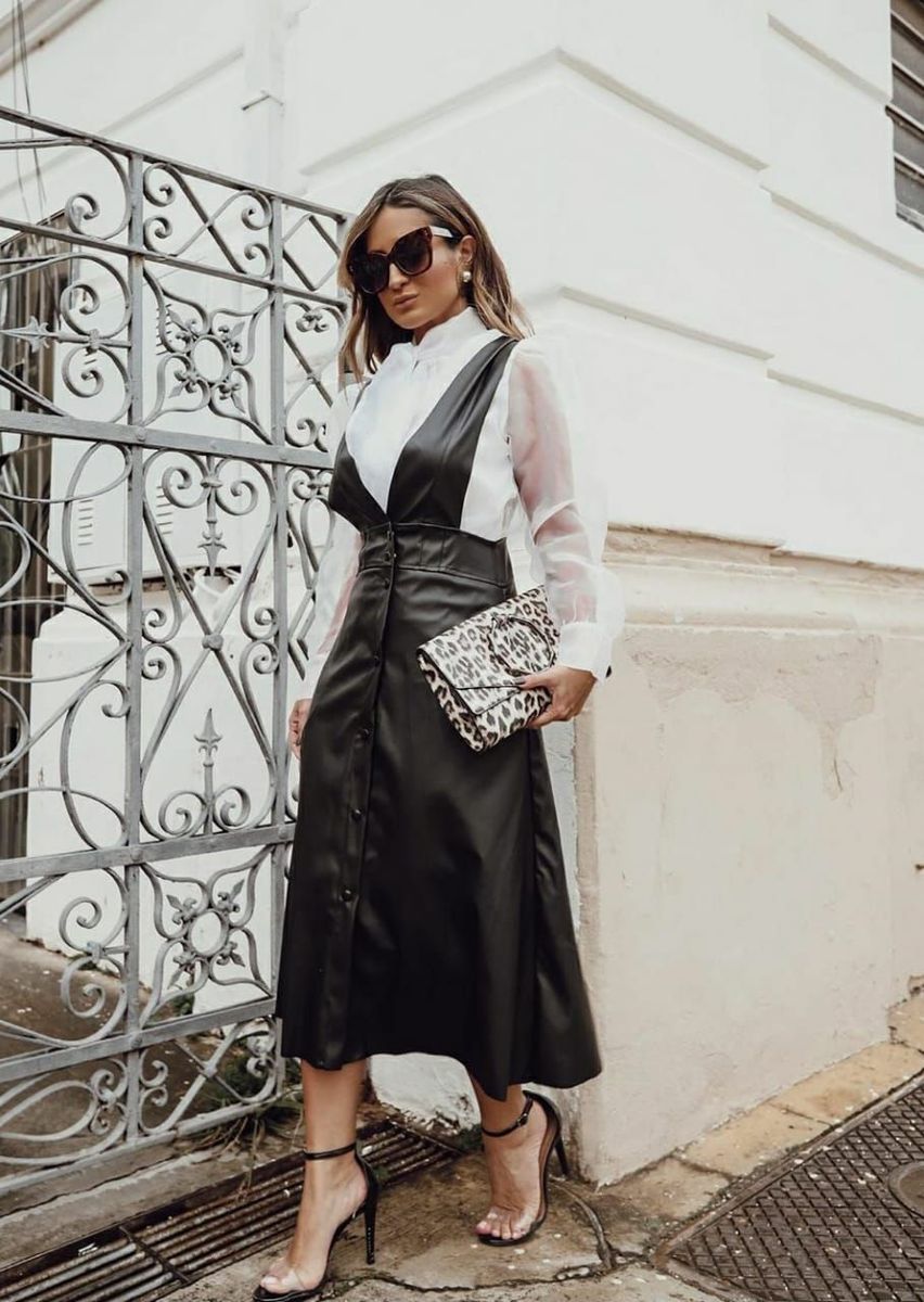 vestido salopete midi