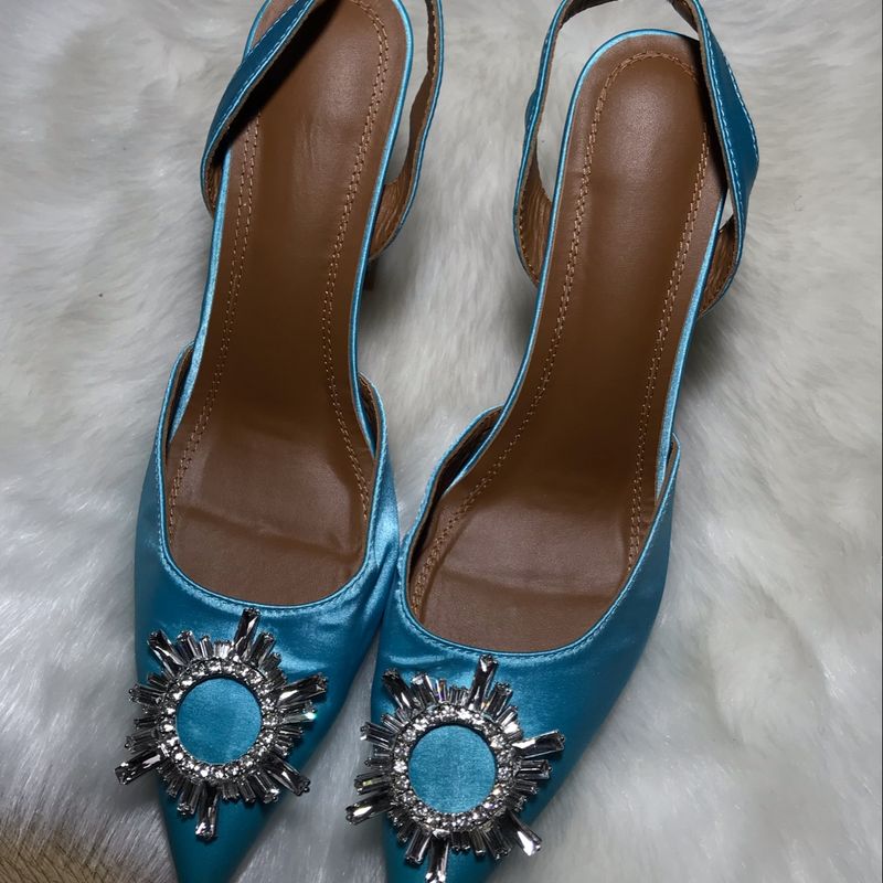 Salto alto sale azul tiffany