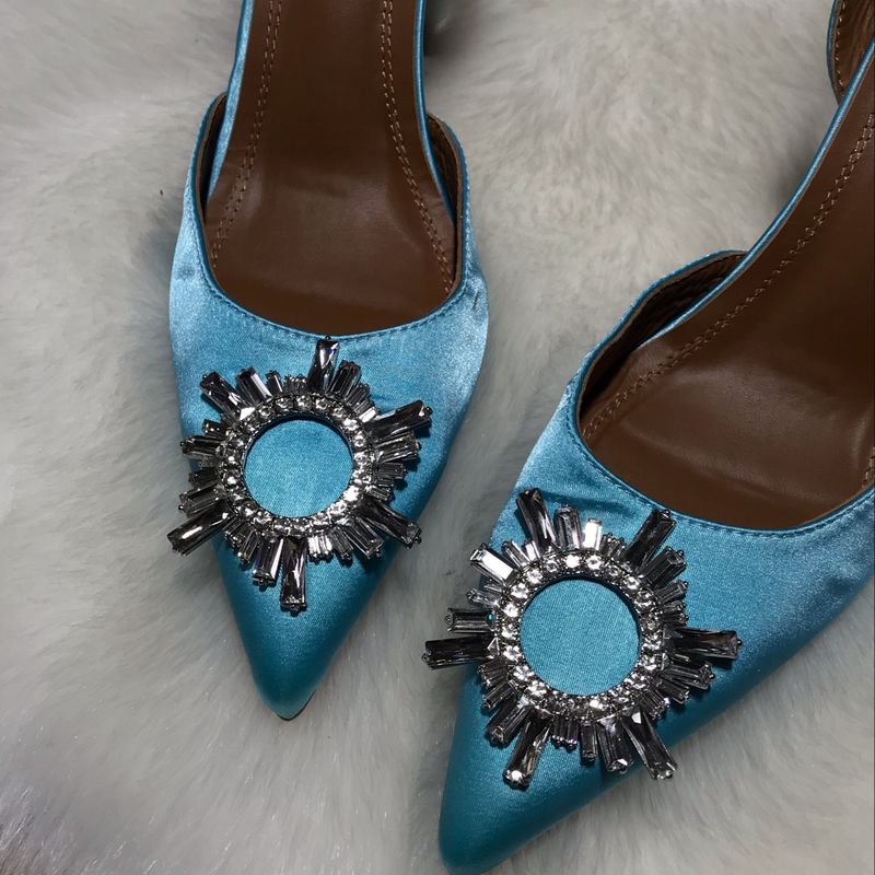 Salto alto sale azul tiffany