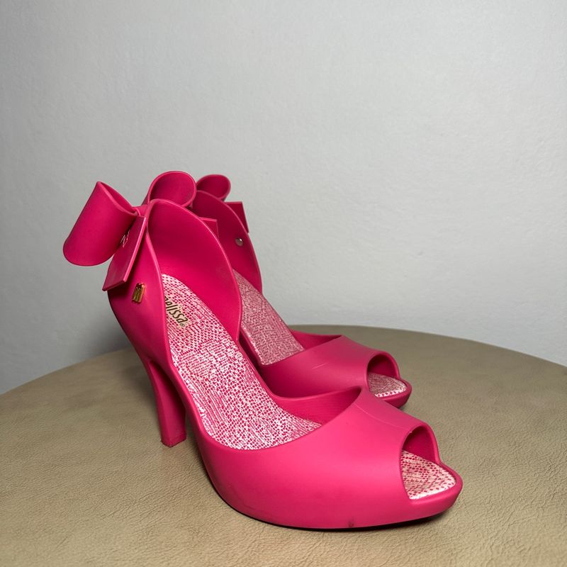 Melissa salto alto store rosa