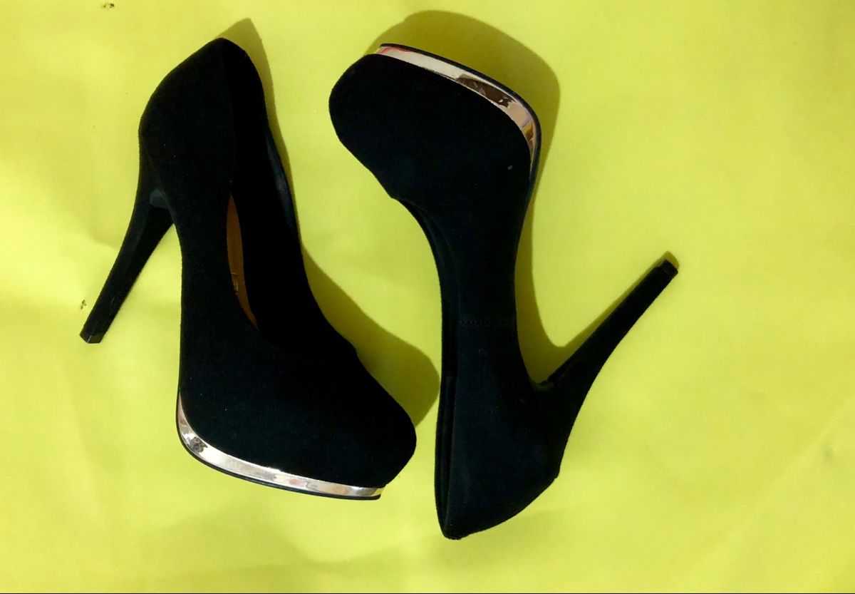 sapato alto vizzano preto