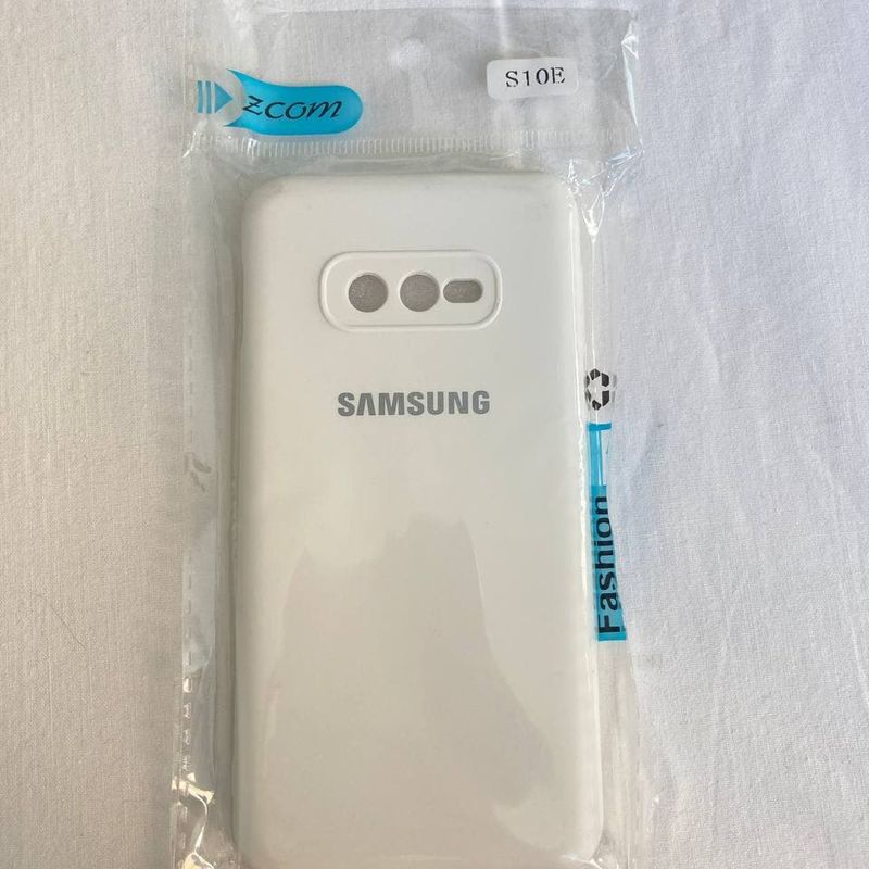 Samsung S10e Branca Capa Case Silicone Cover Silky Capinha Acessorios  Nunca Usado 61462009 enjoei