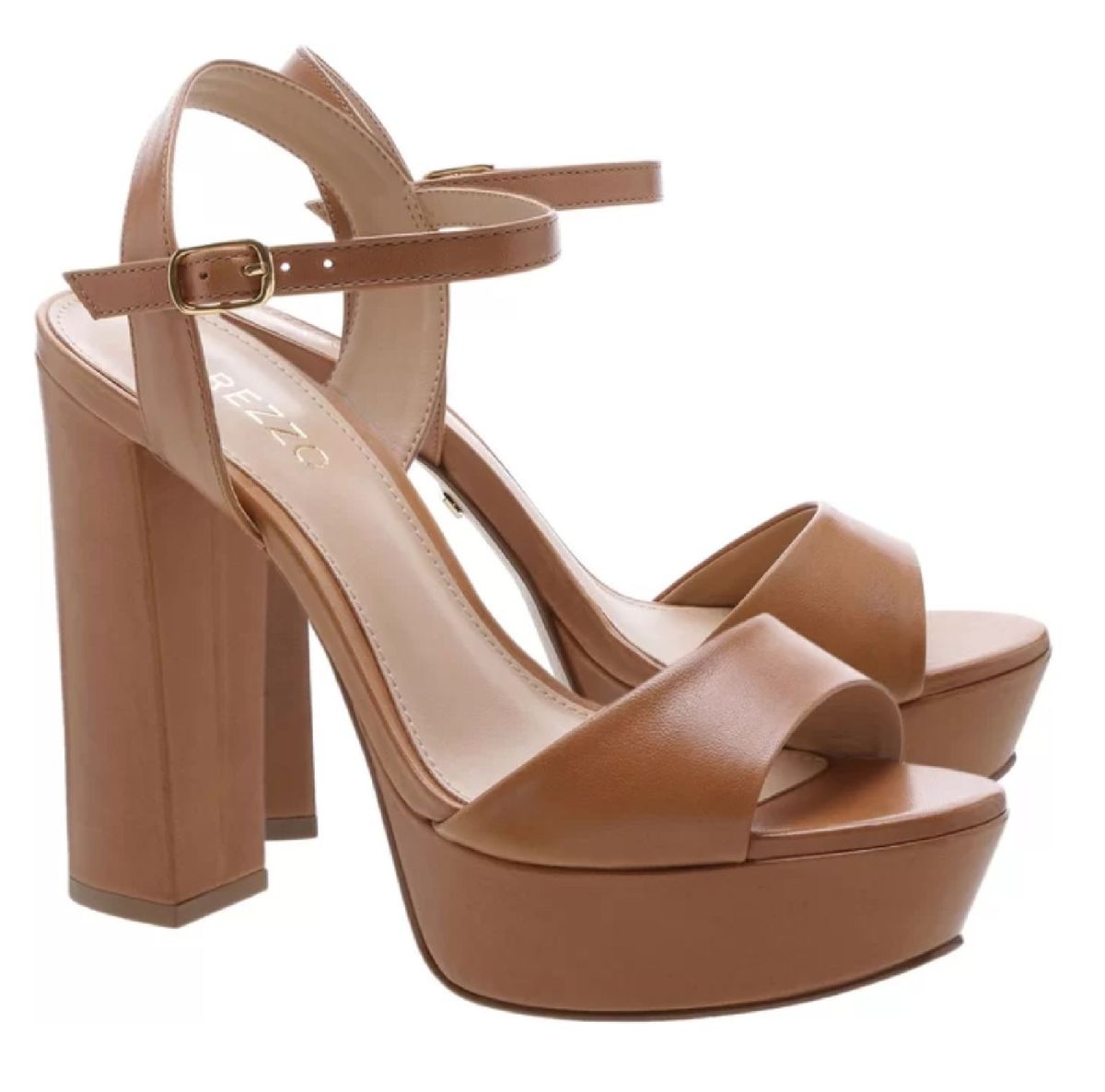 sandalia alta meia pata