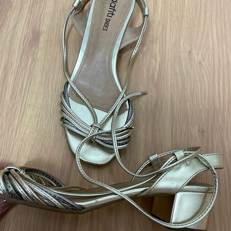 Sandália DAFITI SHOES Amarração Nude - Compre Agora