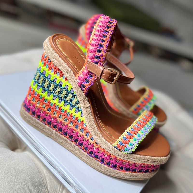 Best anabela colorida Shop