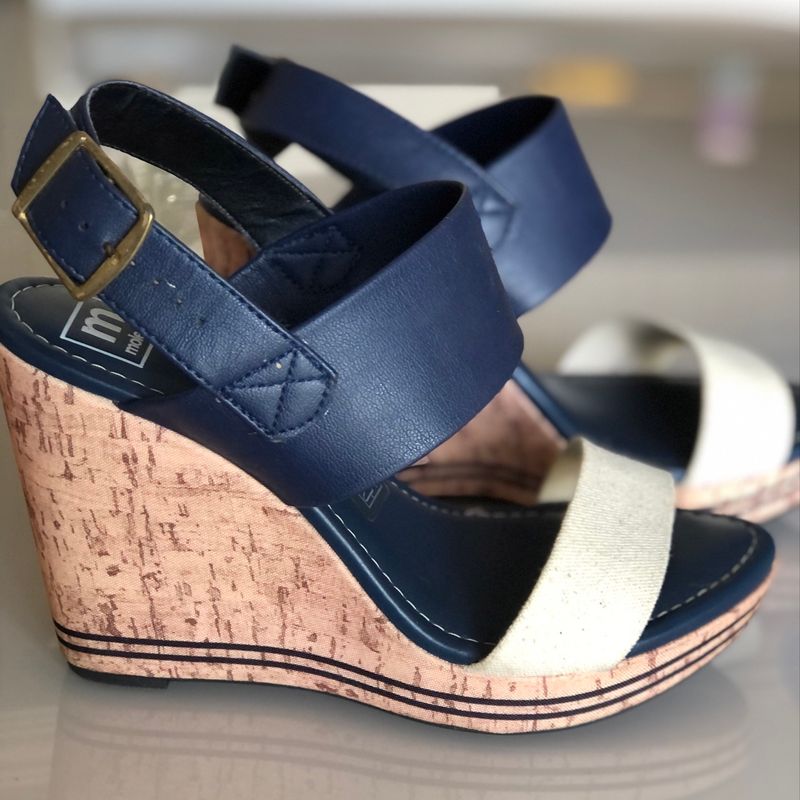 Sandália Moleca Azul Marinho Sapatilha Moleca Azul Marinho N°37