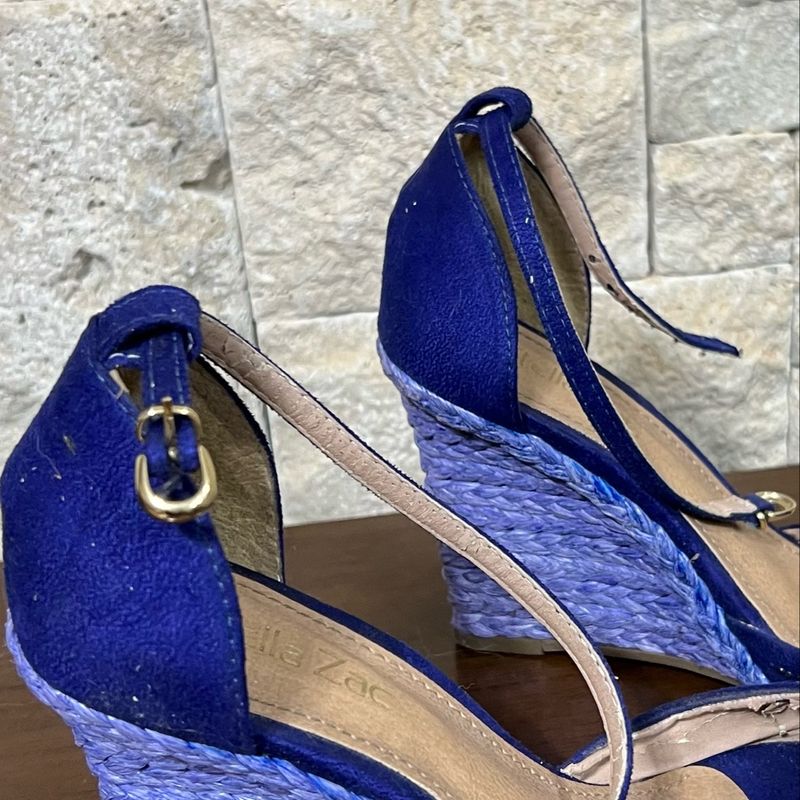 Sand lia Anabela Azul Royal Sand lia Feminina Usado 78722543