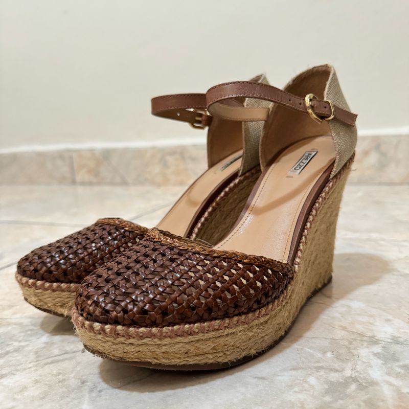 Sand lia Anabela Espadrille Arezzo Sand lia Feminina Arezzo Usado 96138660 enjoei